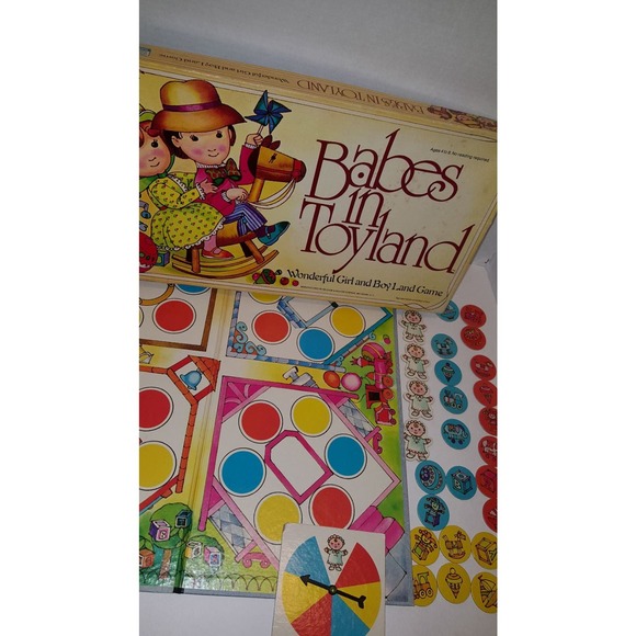 Vintage 1978 Babes in Toyland Board Game Selchow & Righter Complete - Picture 1 of 8